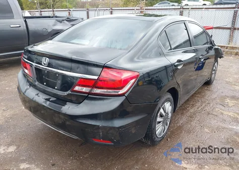 2013 Honda Civic Lx из США, поврежденный, VIN 19XFB2F54DE053588